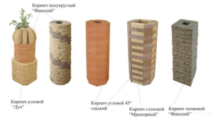 Виды декоративного материала для создания опорных столбов